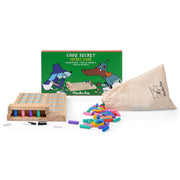 Houten gezelschapsspel Geheime code Les Loufoques - Behendigheidspellen Moulin Roty - In den Olifant