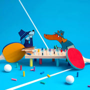 Houten gezelschapsspel Geheime code Les Loufoques - Behendigheidspellen Moulin Roty - In den Olifant