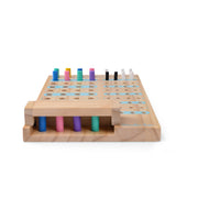 Houten gezelschapsspel Geheime code Les Loufoques - Behendigheidspellen Moulin Roty - In den Olifant