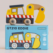 Houten graafmachine Eddie - nr. 37 - Auto's en voertuigen Le Toy Van - In den Olifant
