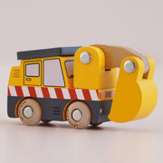 Houten graafmachine Eddie - nr. 37 - Auto's en voertuigen Le Toy Van - In den Olifant