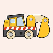 Houten graafmachine Eddie - nr. 37 - Auto's en voertuigen Le Toy Van - In den Olifant