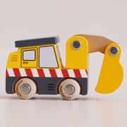 Houten graafmachine Eddie - nr. 37 - Auto's en voertuigen Le Toy Van - In den Olifant