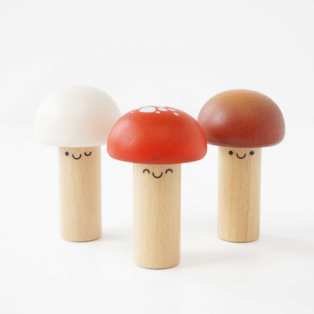 Houten hamerbank met paddenstoelen - Activiteitenspeelgoed Le Toy Van - In den Olifant