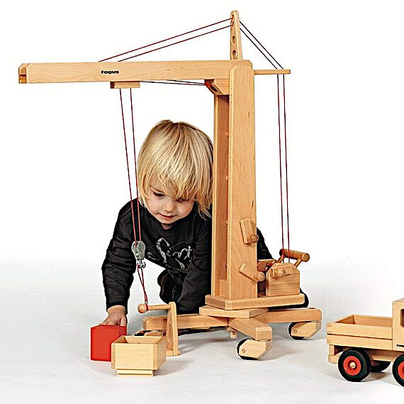 Wooden crane 75 cm Fagus | In den Olifant