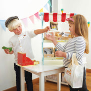 Houten kassa en geld - Shop Till - Speelkeuken en winkeltje Le Toy Van - In den Olifant