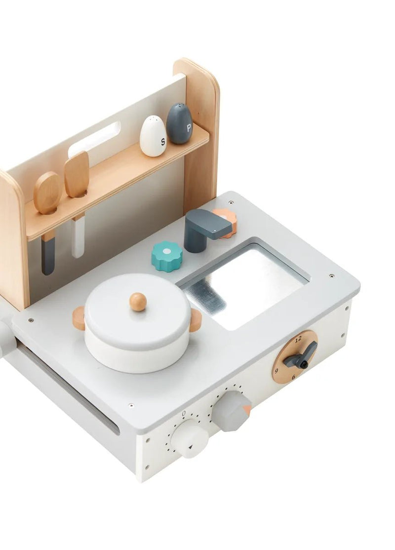 Houten Keuken Mini Kitchen Portable - Speelkeuken en winkeltje Kid's Concept - In den Olifant