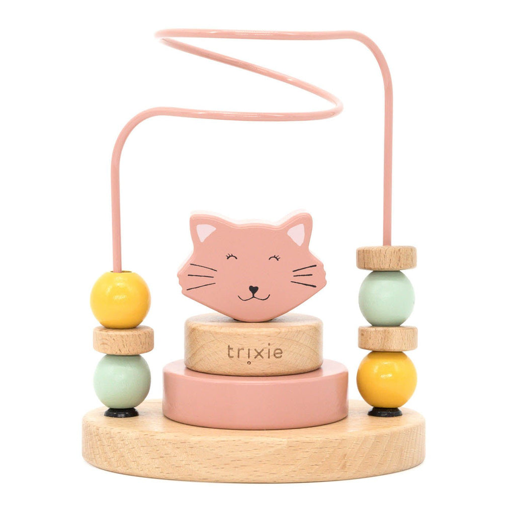 Houten kralenframe - Mrs. Cat - Activiteitenspeelgoed Trixie - In den Olifant