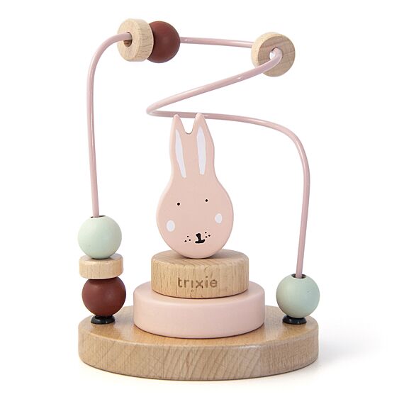 Houten kralenframe - Mrs. Rabbit - Houten babyspeelgoed Trixie - In den Olifant