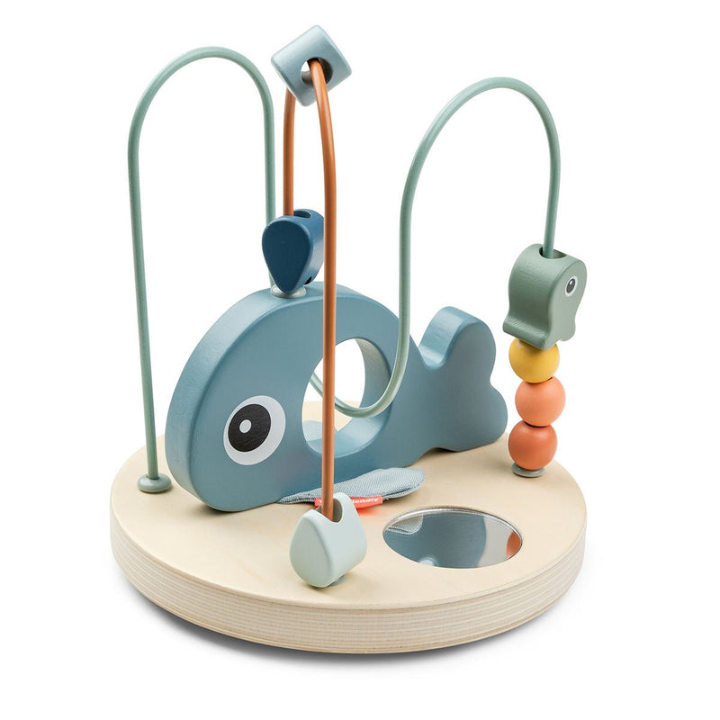 Houten kralenframe - Wally Blue - Houten babyspeelgoed Done by Deer - In den Olifant