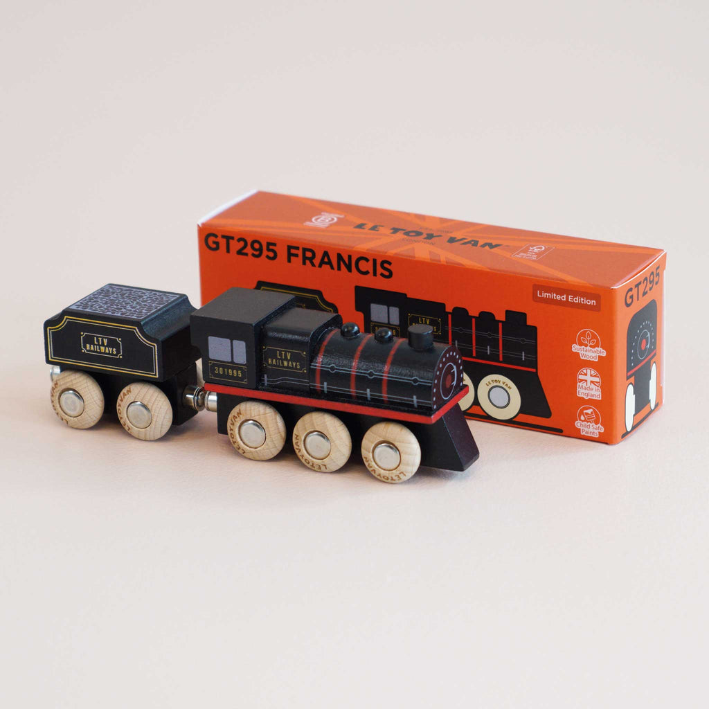 Houten locomotief Francis - nr. 49 - Auto's en voertuigen Le Toy Van - In den Olifant