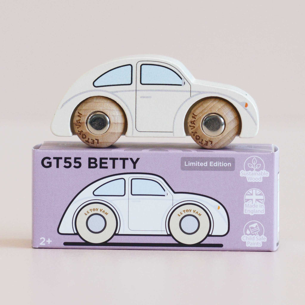 Houten mini-auto Betty - nr. 9 - Auto's en voertuigen Le Toy Van - In den Olifant