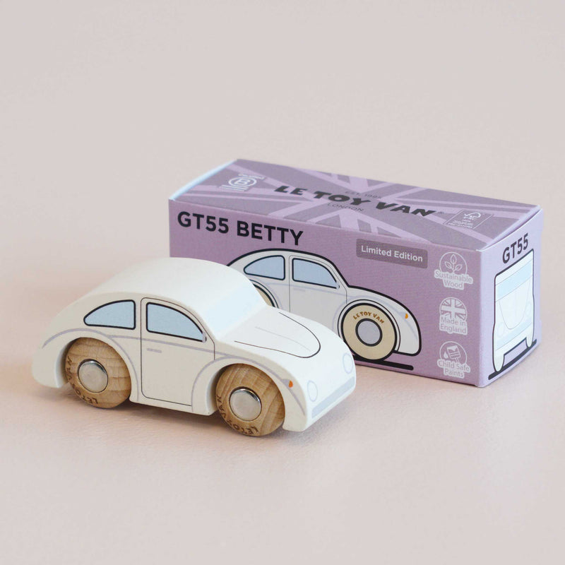 Houten mini-auto Betty - nr. 9 - Auto's en voertuigen Le Toy Van - In den Olifant