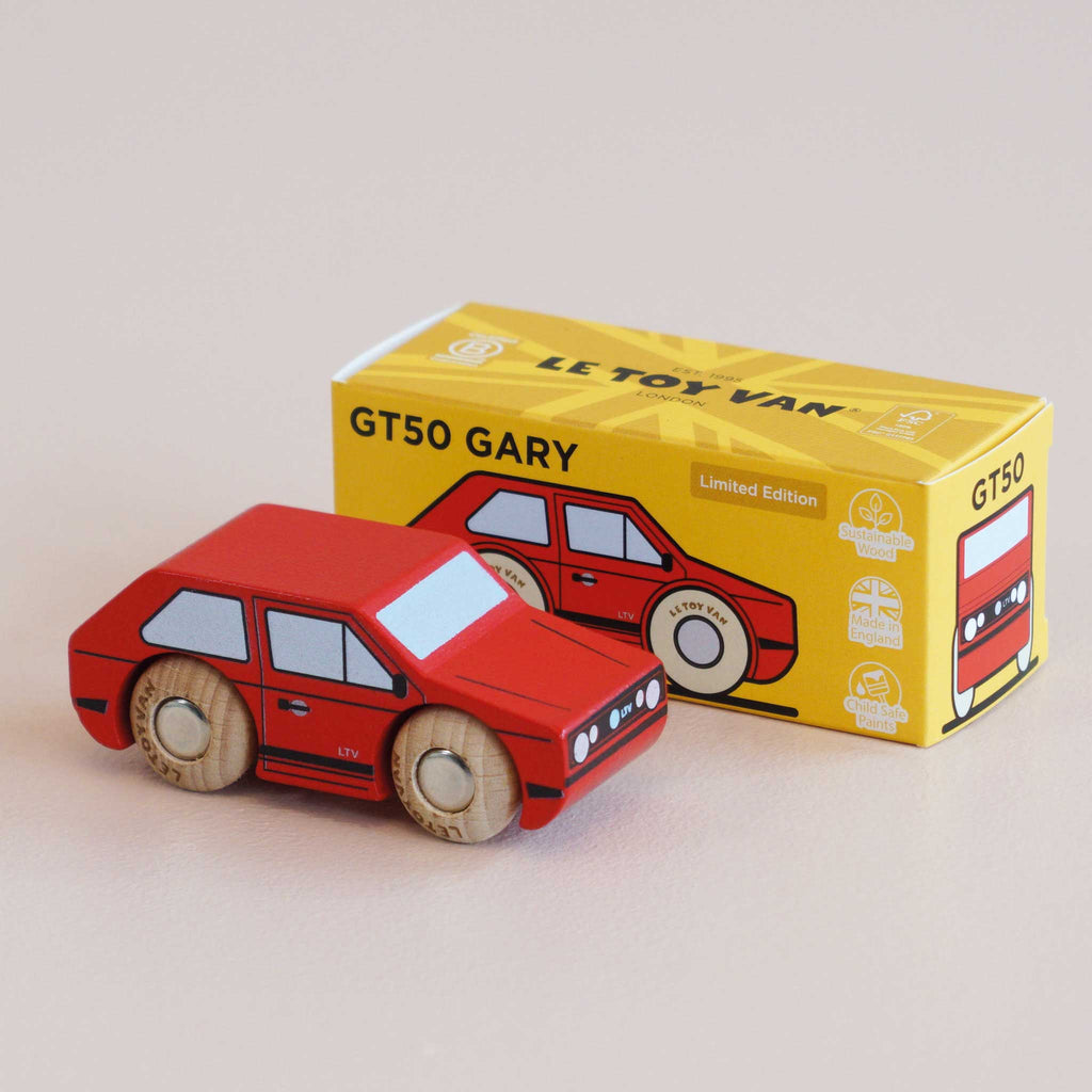 Houten mini-auto Gary - nr. 8 - Auto's en voertuigen Le Toy Van - In den Olifant