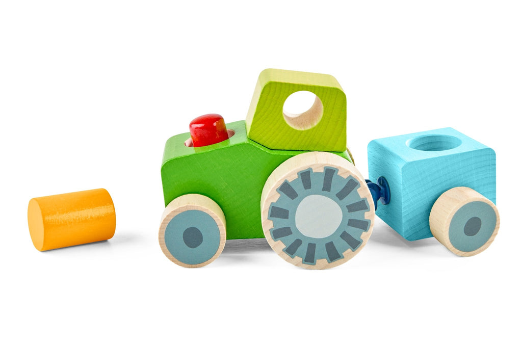 Houten ontdekkingsvoertuig Tractor - Speelvoertuigen Haba - In den Olifant