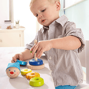 Houten Opsteekspel - Kasper - Stapelspeelgoed Haba - In den Olifant