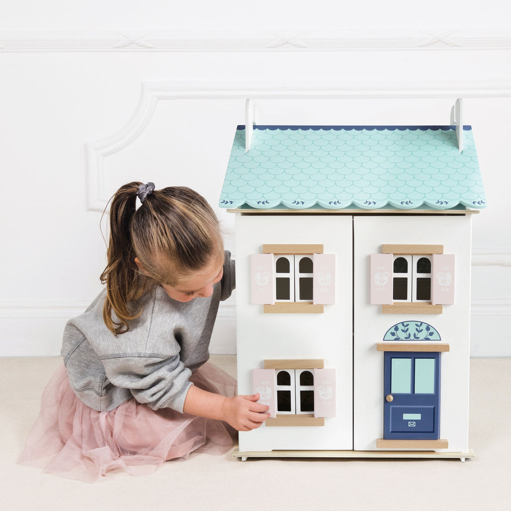 Houten poppenhuis Bluebelle - 66 cm - Poppenhuizen en kastelen Le Toy Van - In den Olifant