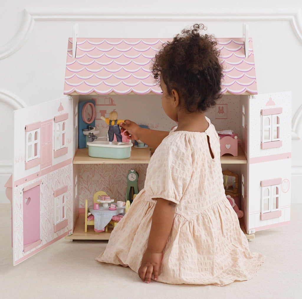 Houten poppenhuis Sophie's Dollhouse - 67 cm - Poppenhuizen en kastelen Le Toy Van - In den Olifant