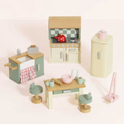 Houten poppenhuismeubels Keuken - 20 delige set - Poppenhuismeubels en accessoires Le Toy Van - In den Olifant