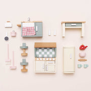 Houten poppenhuismeubels Keuken - 20 delige set - Poppenhuismeubels en accessoires Le Toy Van - In den Olifant