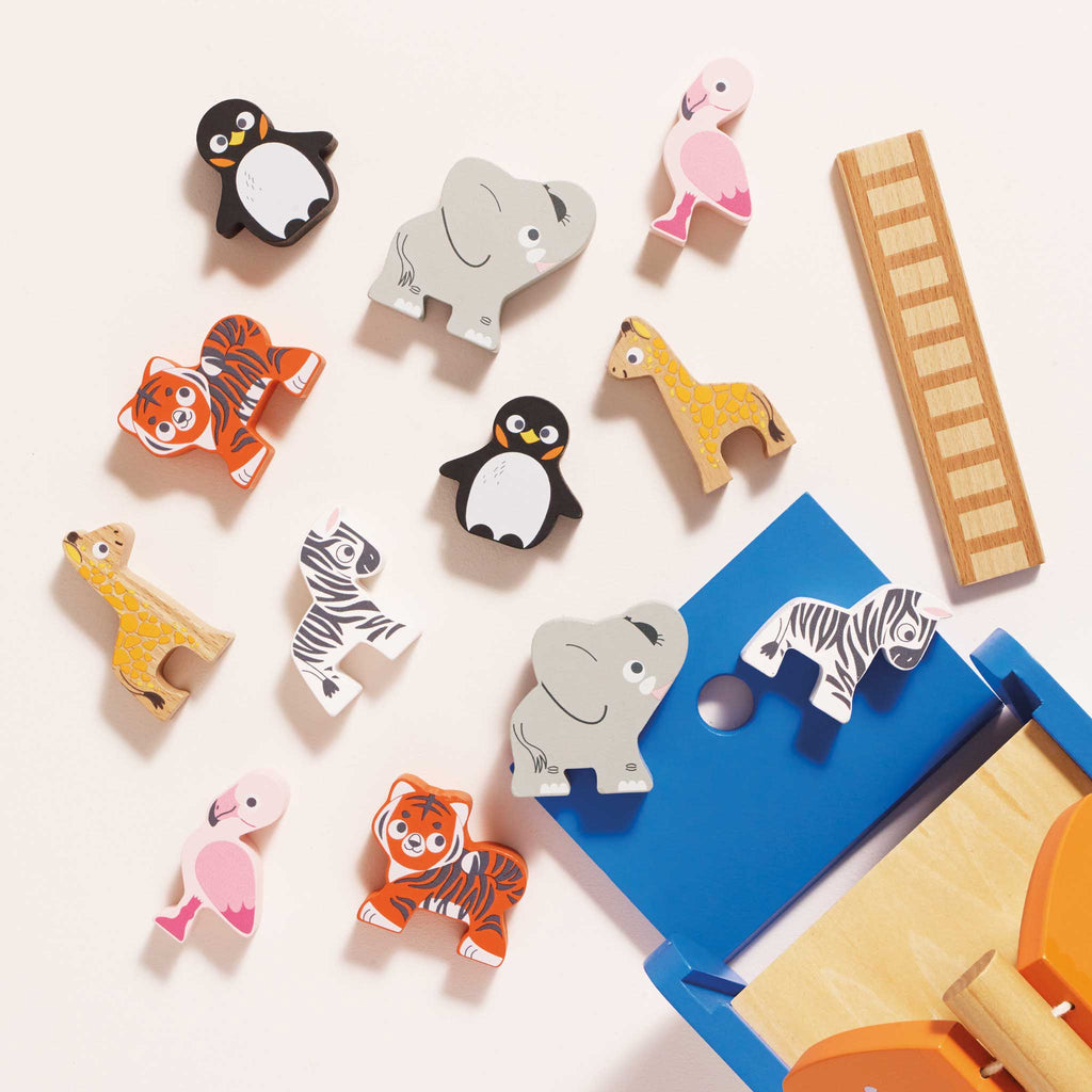 Houten puzzel Ark van Noach - 21 stukjes - Speelsets Le Toy Van - In den Olifant