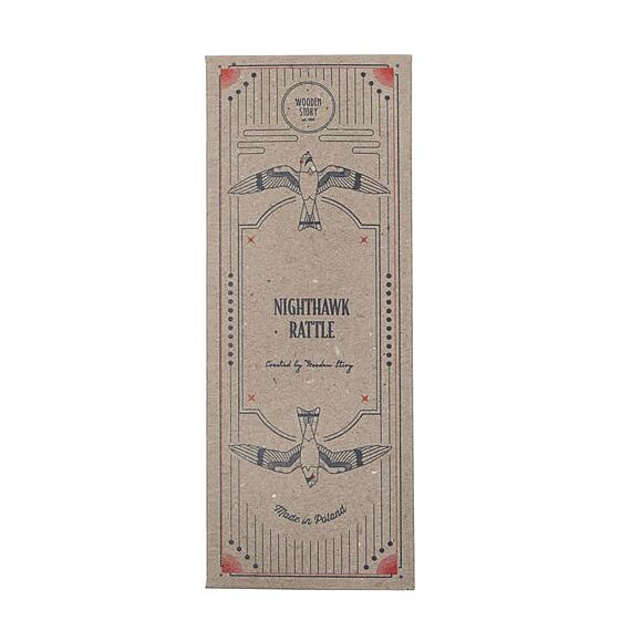Houten Rammelaar In Doosje | Nighthawk - Rammelaars Wooden Story - In den Olifant