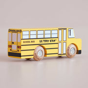 Houten schoolbus Rufus - nr. 47 - Auto's en voertuigen Le Toy Van - In den Olifant