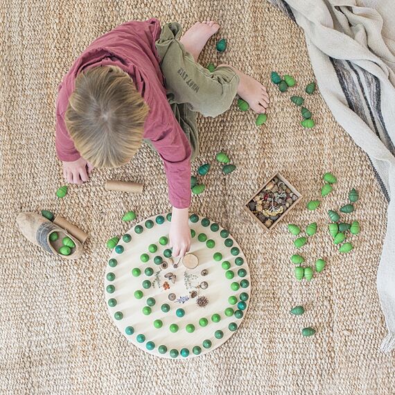 Houten Set Mandala Tree | Set Van 36 - Open ended speelgoed Grapat - In den Olifant