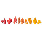 Houten Set Warm Mandala Mix - set van 81 - Open ended speelgoed Grapat - In den Olifant