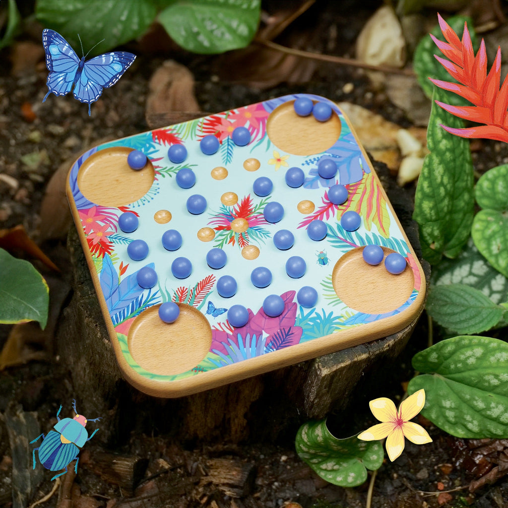 Houten Sologic Spel - Solitaire - Bordspellen Djeco - In den Olifant