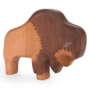 Houten speeldier Bizon - 16,6 cm - Speeldieren Ostheimer - In den Olifant