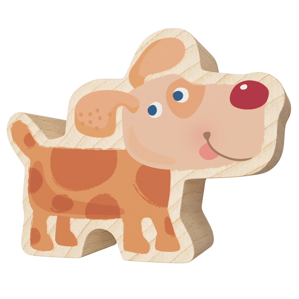 Houten speeldier My 1st Block World - Hond Gustav - Speeldieren Haba - In den Olifant