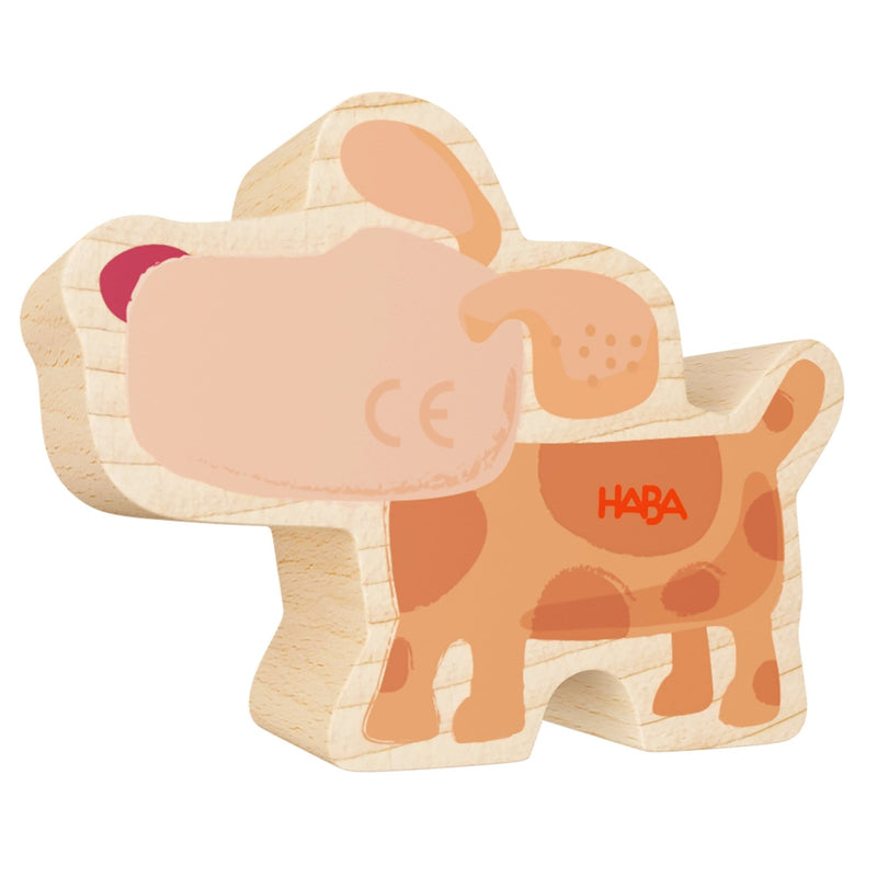 Houten speeldier My 1st Block World - Hond Gustav - Speeldieren Haba - In den Olifant
