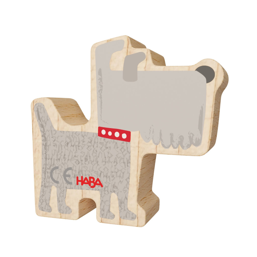 Houten speeldier My 1st Block World - Hond Hektor - Speeldieren Haba - In den Olifant