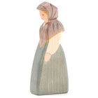 Houten speelfiguur Marktvrouw - 13 cm - Speelfiguren Ostheimer - In den Olifant