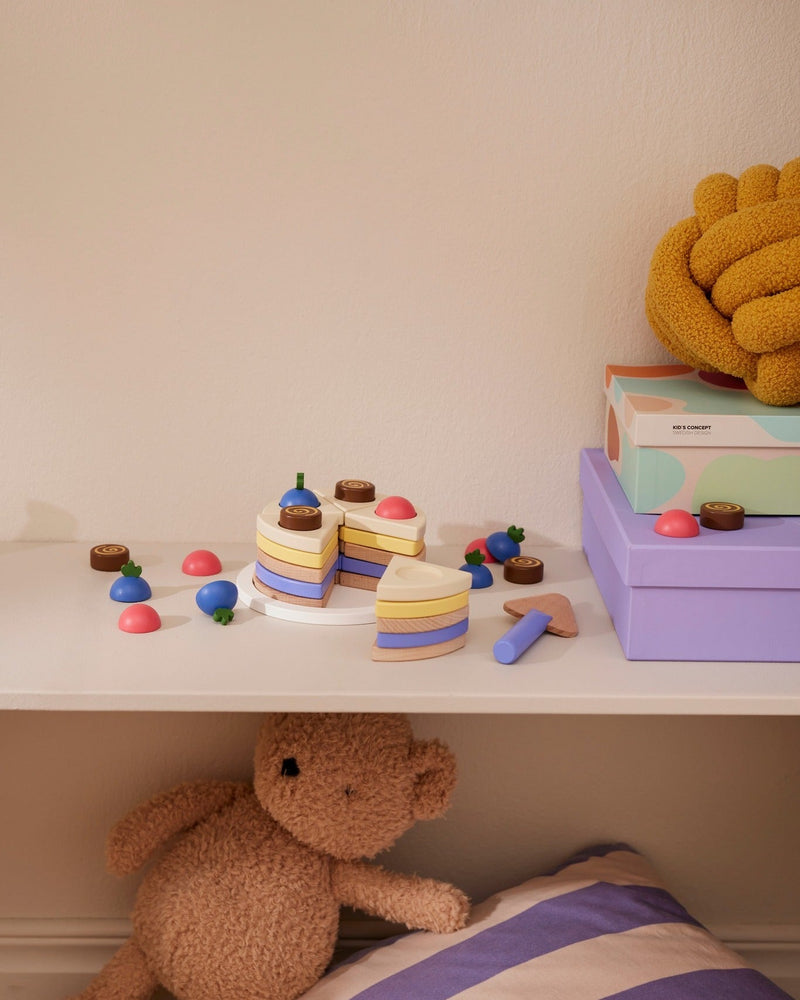 Houten speelset - Cake in layers - Speelkeuken en winkeltje Kid's Concept - In den Olifant