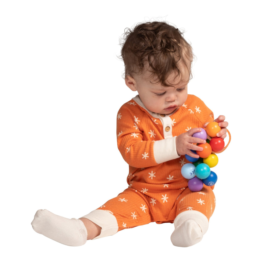 Houten speeltje - Classic Baby Beads - Activiteitenspeelgoed Manhattan Toy - In den Olifant