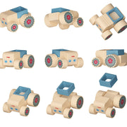Houten speelvoertuig My 1st Block World - Tractor Toni - Speelvoertuigen Haba - In den Olifant