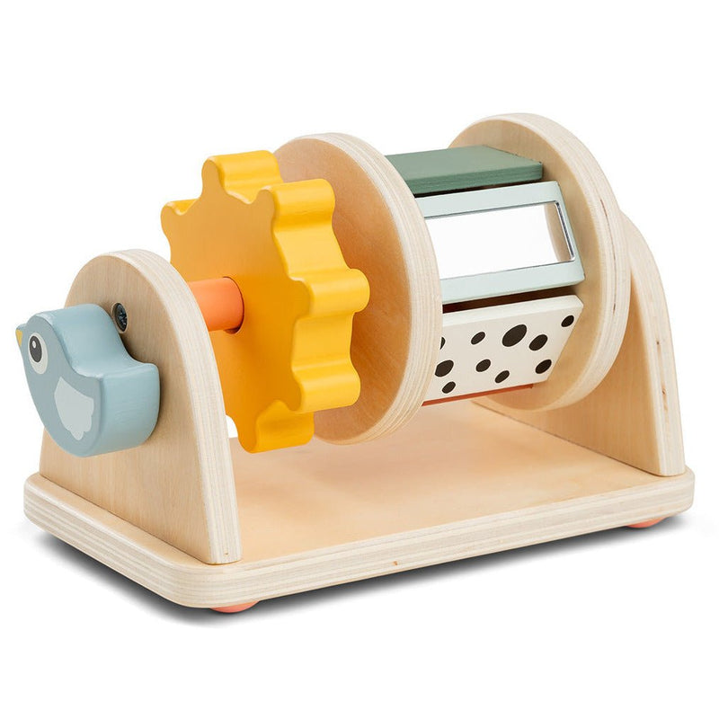 Houten spinner activiteitenspeeltje - Birdee Colour mix - Activiteitenspeelgoed Done by Deer - In den Olifant