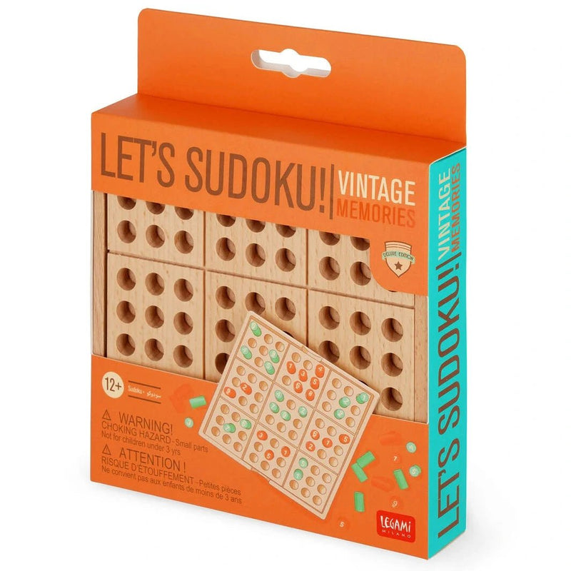 Houten Sudoku - Let's Sudoku! - Breinpuzzels en tangram Legami - In den Olifant