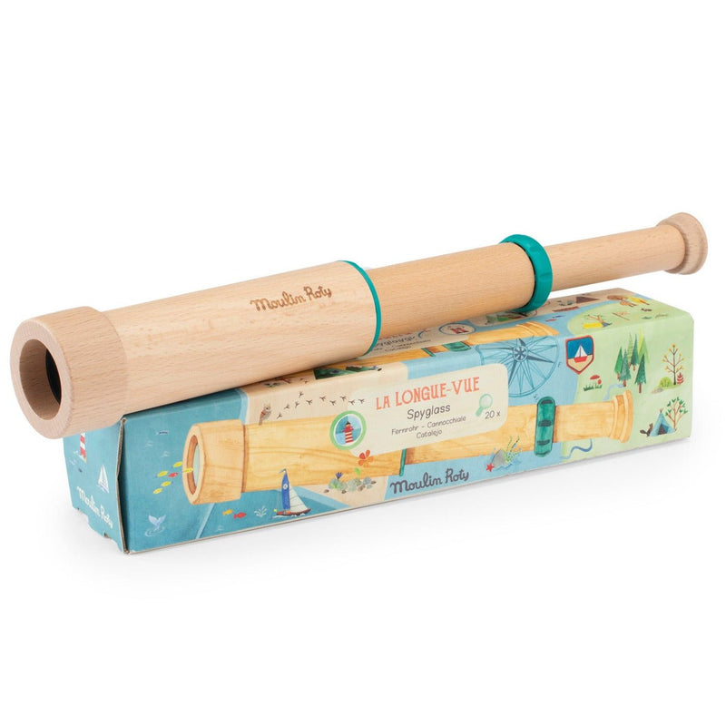 Houten telescoop Le Jardin du Moulin - Actief buitenspeelgoed Moulin Roty - In den Olifant