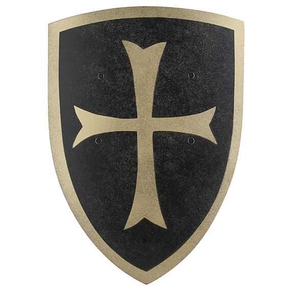 Houten Tempeliersschild | Zwart En Goud - Wapens en helmen Vah - In den Olifant