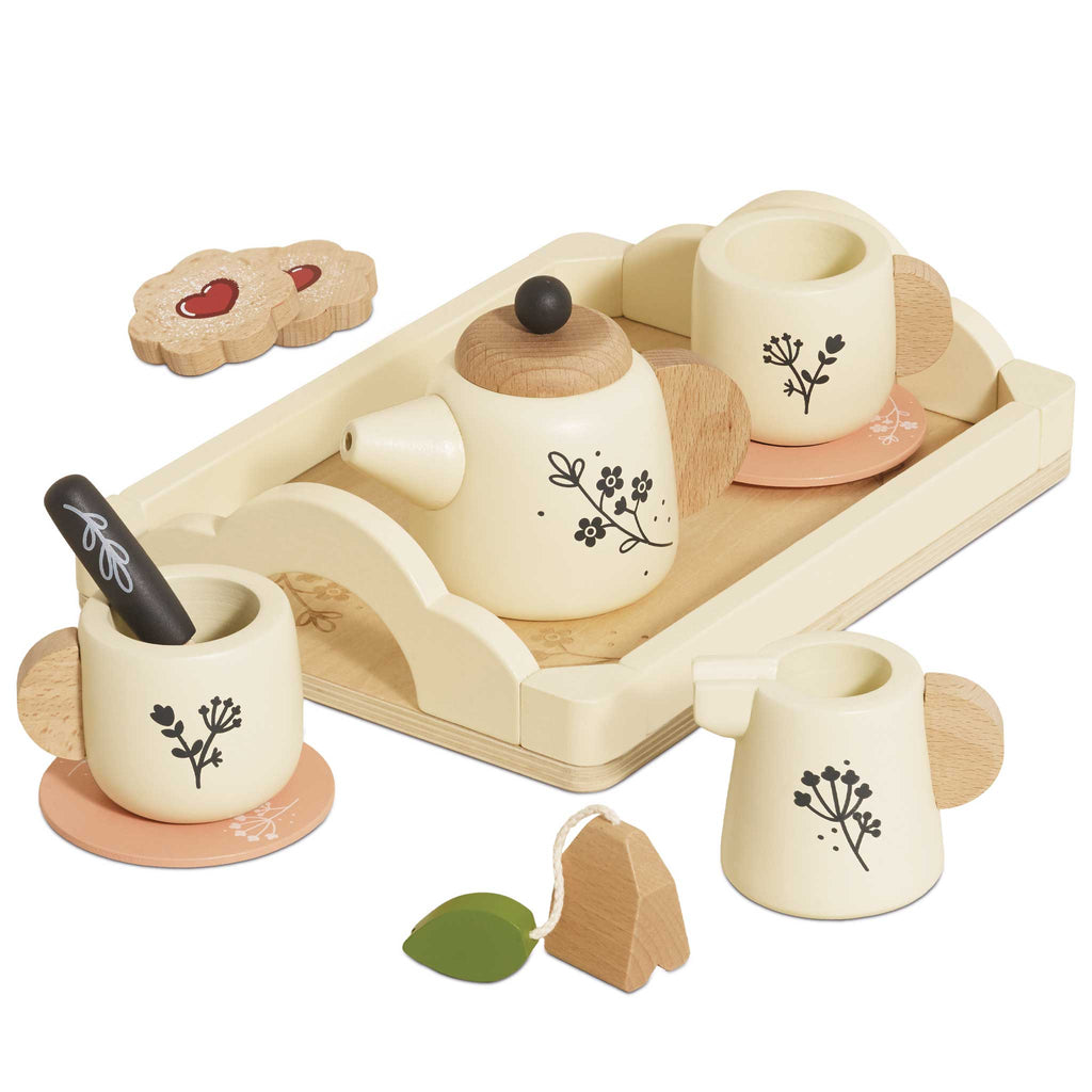 Houten theeservies met dienblad - Speelkeuken en winkeltje Le Toy Van - In den Olifant