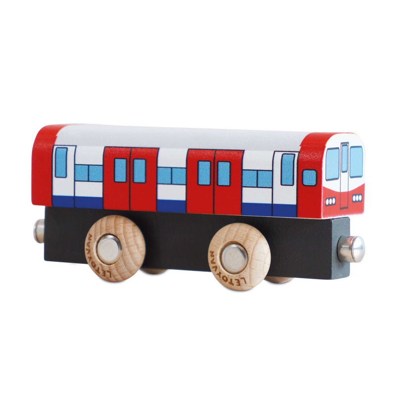 Houten treinwagon Tim - nr. 48 - Auto's en voertuigen Le Toy Van - In den Olifant