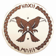 Houten Vikingsschild | Hugin & Munin - Wapens en helmen Vah - In den Olifant