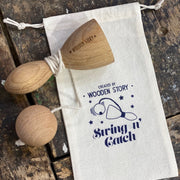 Houten Vintage Skill Game - Swing & Catch - Behendigheidspellen Wooden Story - In den Olifant