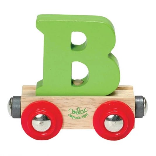 Houten Wagon Letter B - Magneten en letters Vilac - In den Olifant