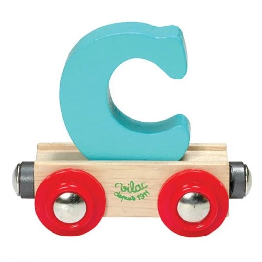 Houten Wagon Letter C - Magneten en letters Vilac - In den Olifant