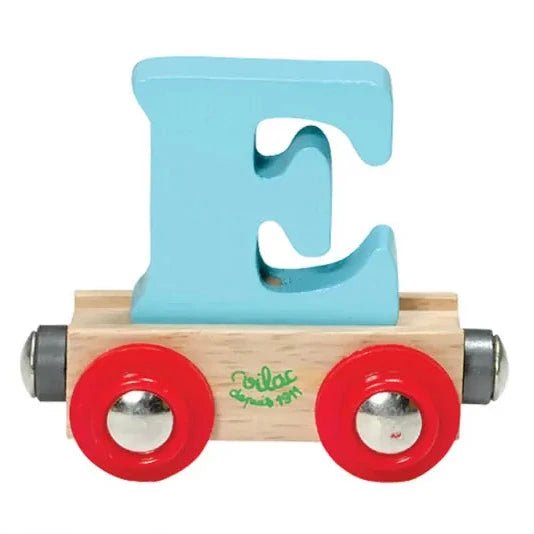 Houten Wagon Letter E - Magneten en letters Vilac - In den Olifant