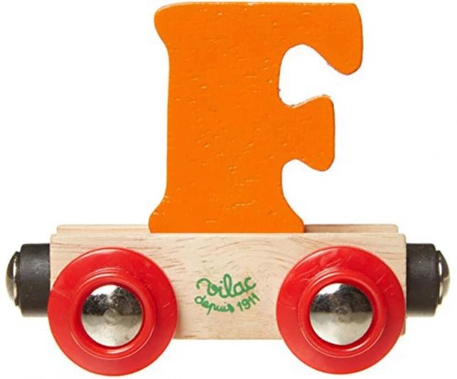 Houten Wagon Letter F - Magneten en letters Vilac - In den Olifant